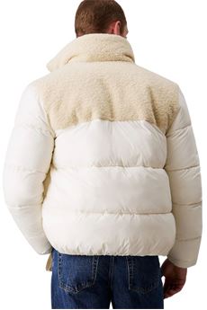 Piumino sherpa avorio Calvin Klein Jeans | J30J326091YBI